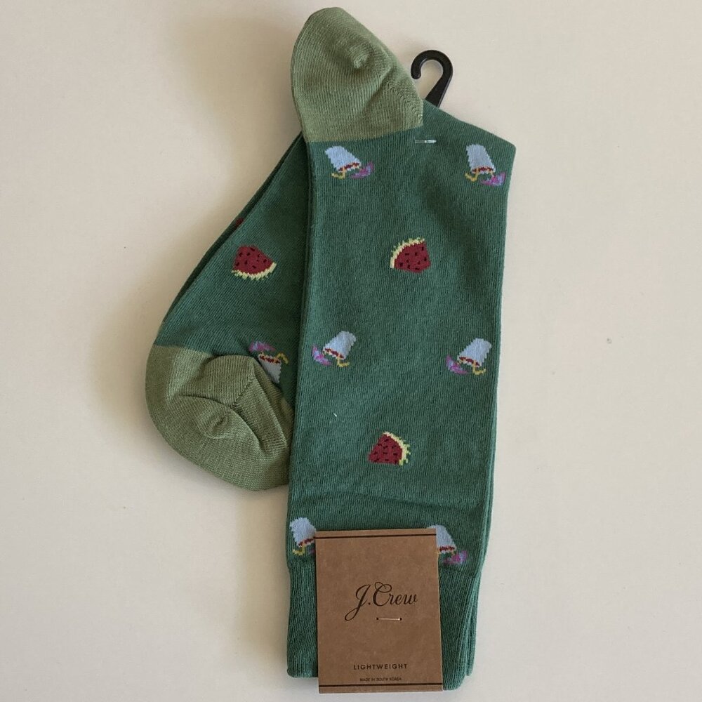 J. Crew watermelon socks (NWT)